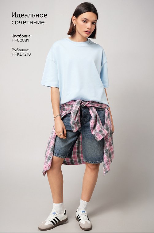 Женская футболка оверсайз Happyfox