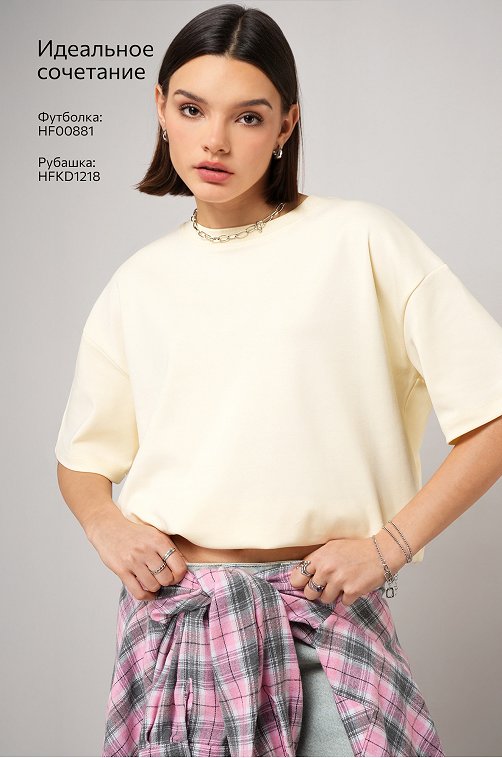 Женская футболка оверсайз Happyfox