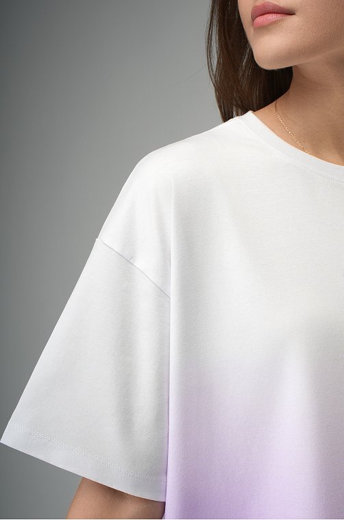 Женская хлопковая футболка оверсайз Happyfox