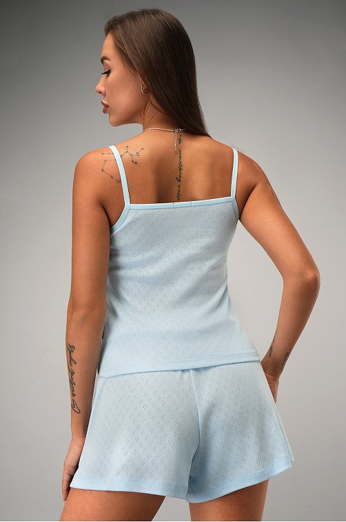 Женская пижама с шортами из ажурного хлопка Happyfox