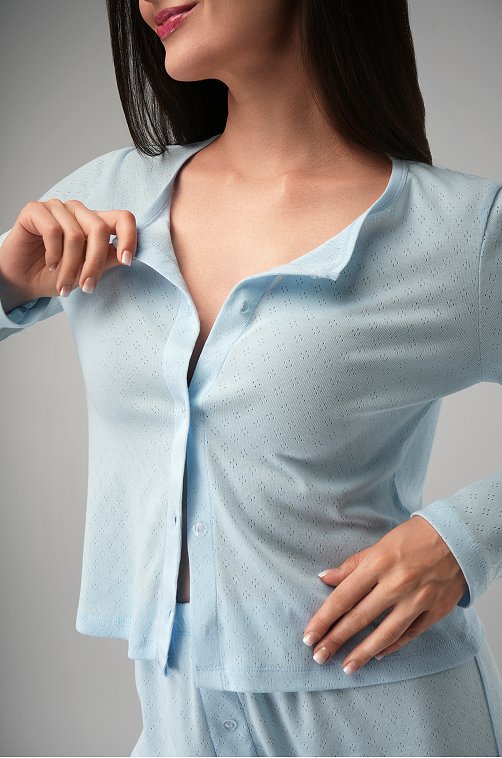 Женская пижама с брюками из ажурного хлопка Happyfox