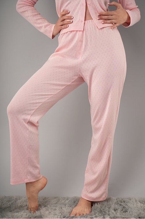 Женская пижама с брюками из ажурного хлопка Happyfox