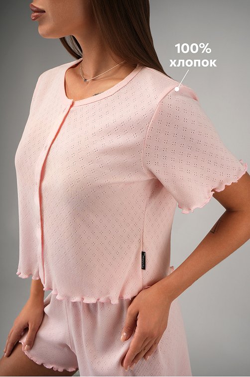 Женская пижама с шортами из ажурного хлопка Happyfox