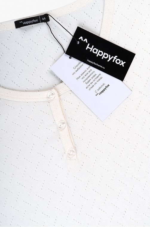 Женская пижама с брюками из ажурного хлопка Happyfox