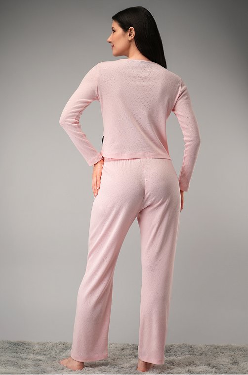 Женская пижама с брюками из ажурного хлопка Happyfox