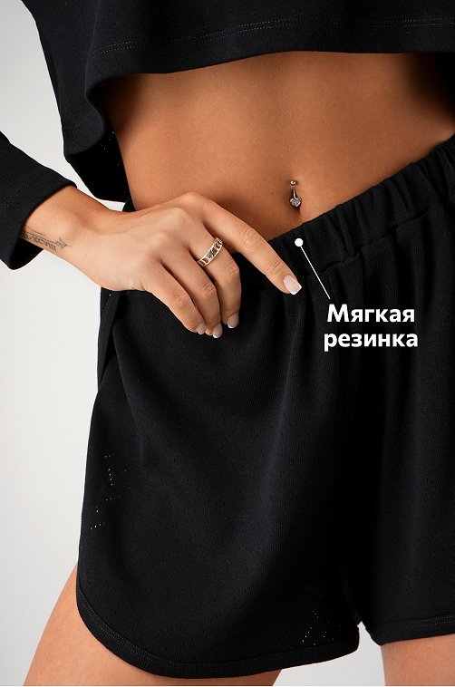 Женская пижама с шортами из ажурного хлопка Happyfox