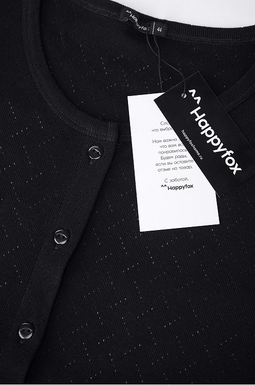 Женская пижама - тройка из ажурного хлопка Happyfox