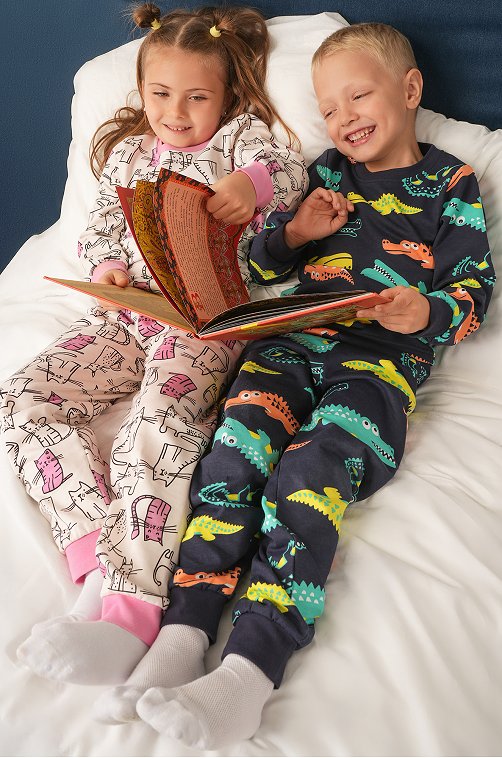 Пижама из футера с начесом для мальчика Happyfox