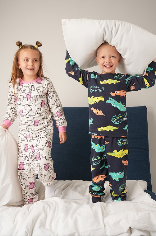 Пижама из футера с начесом для мальчика Happyfox