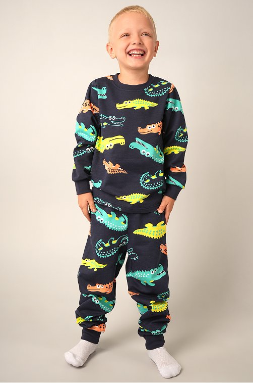 Пижама из футера с начесом для мальчика Happyfox