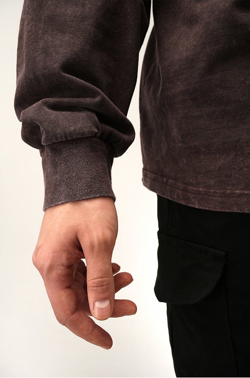 Мужской лонгслив оверсайз Happyfox