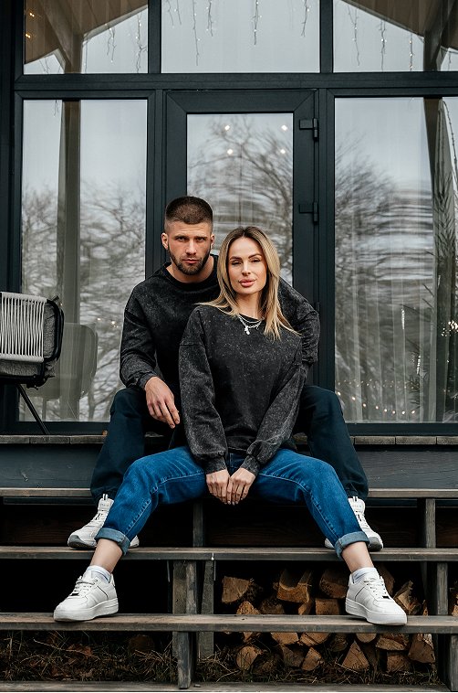 Мужской лонгслив оверсайз Happyfox