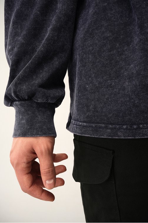 Мужской лонгслив оверсайз Happyfox