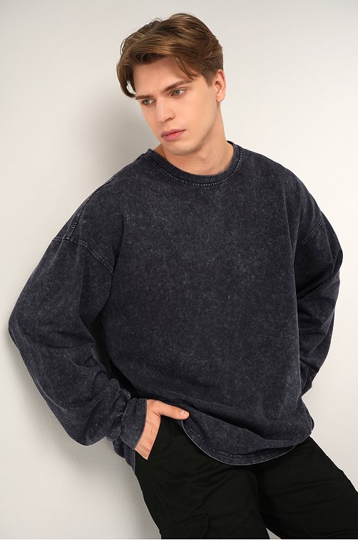 Мужской лонгслив оверсайз Happyfox