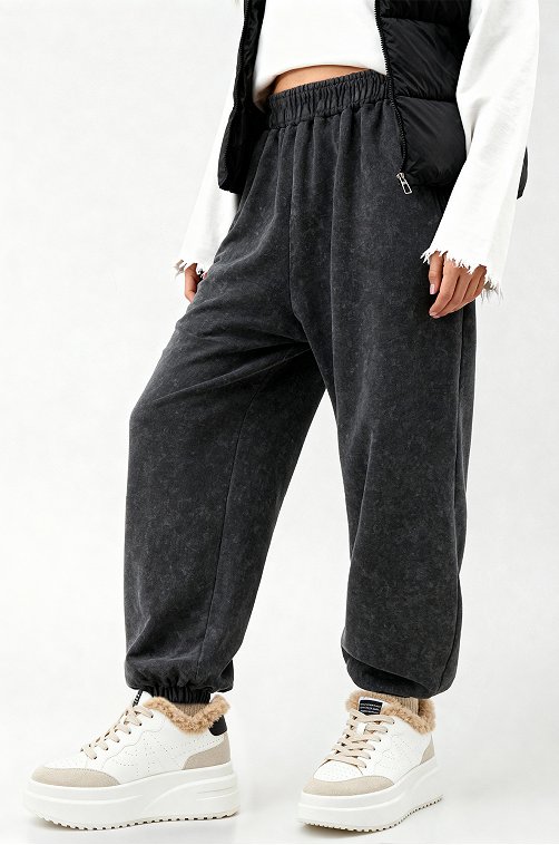 Женские брюки из футера двухнитки Happyfox