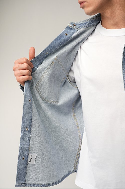 Мужская джинсовая рубашка Happyfox