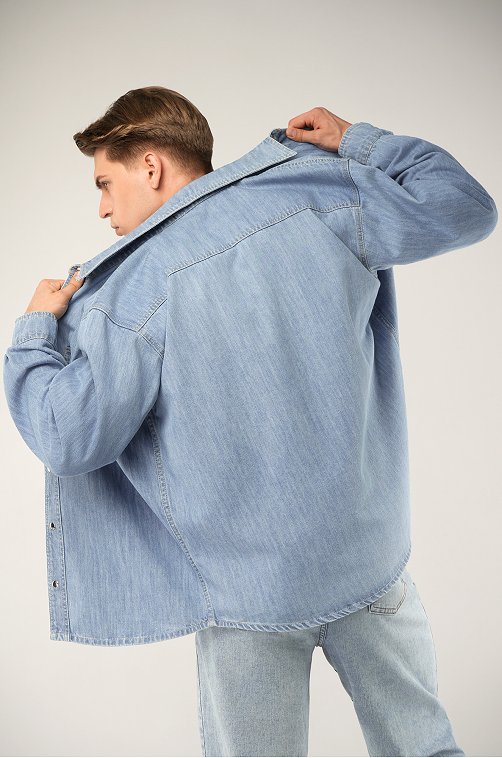 Мужская джинсовая рубашка Happyfox