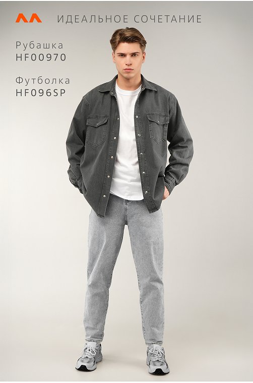 Мужская джинсовая рубашка Happyfox