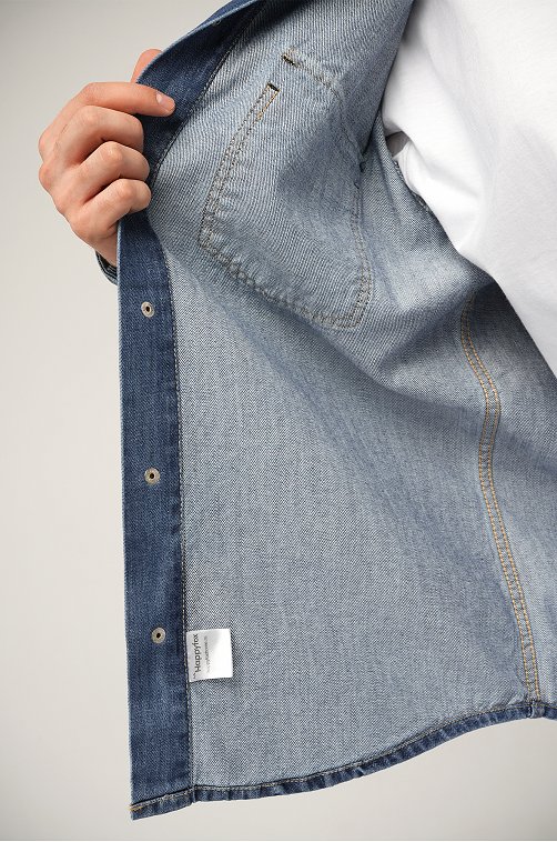 Мужская джинсовая рубашка Happyfox