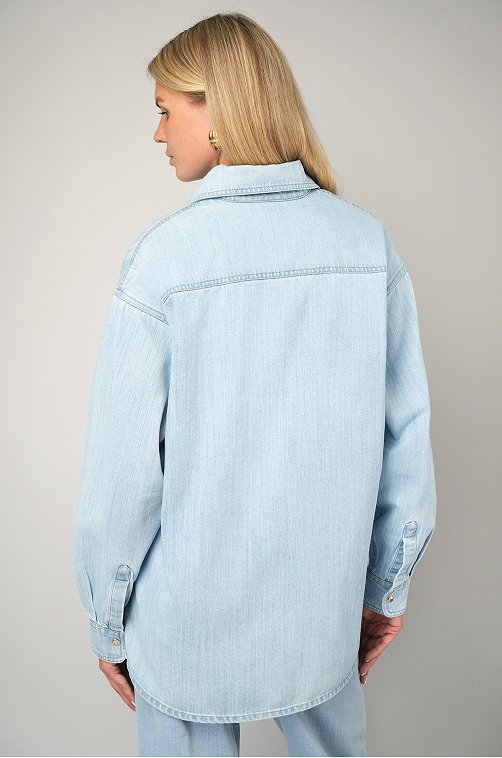 Женская джинсовая рубашка Happyfox