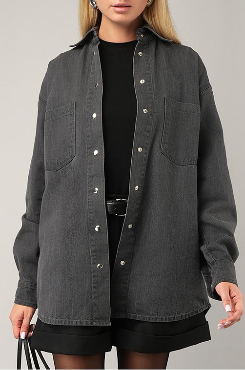 Женская джинсовая рубашка Happyfox