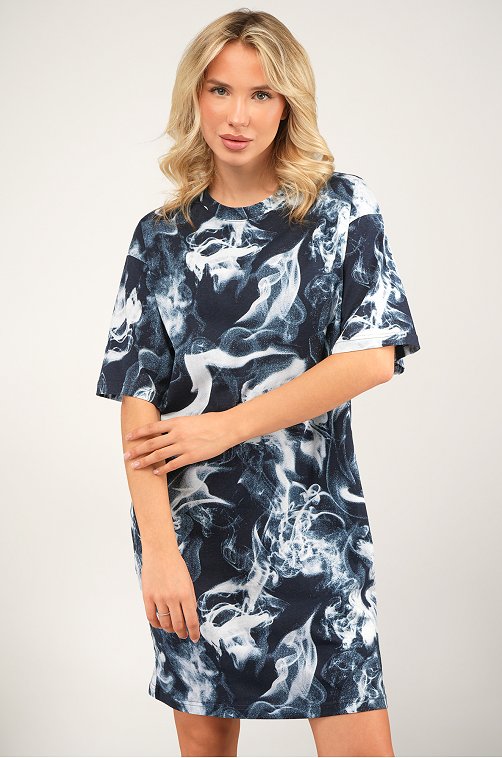 Женское платье-футболка оверсайз Happyfox