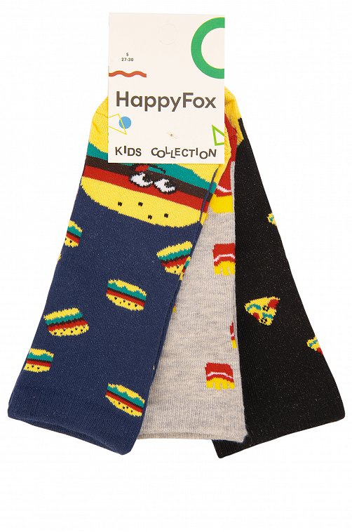 Носки детские 3 пары Happy Fox