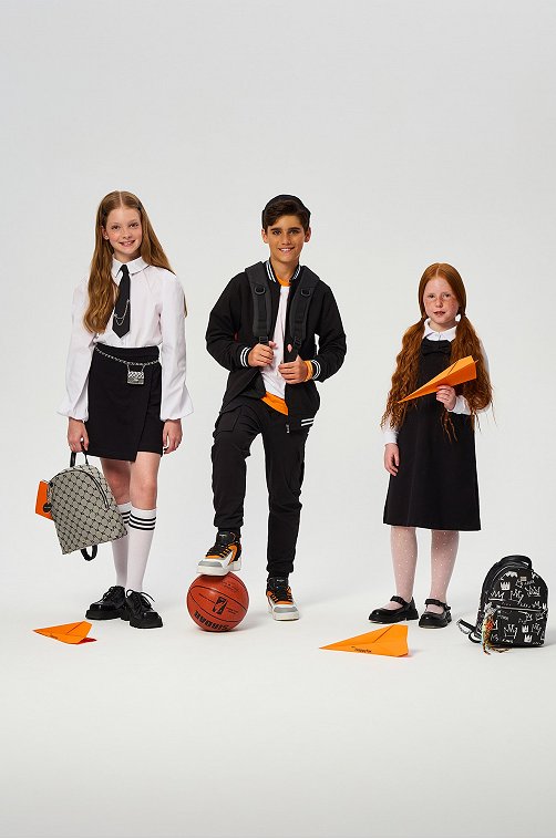 Сарафан для девочки из футера Happyfox