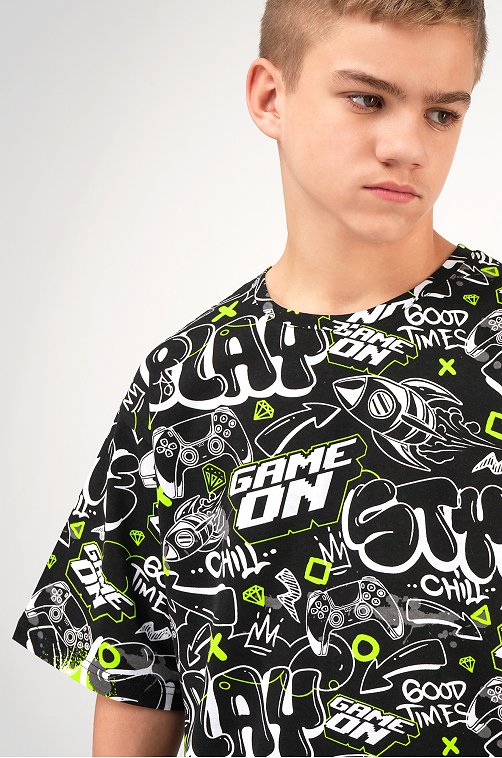 Детская футболка оверсайз Happyfox