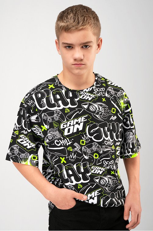 Детская футболка оверсайз Happyfox