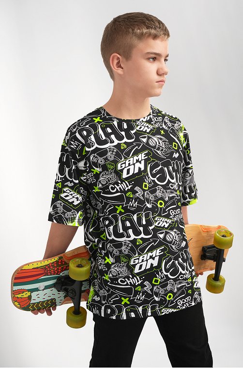 Детская футболка оверсайз Happyfox