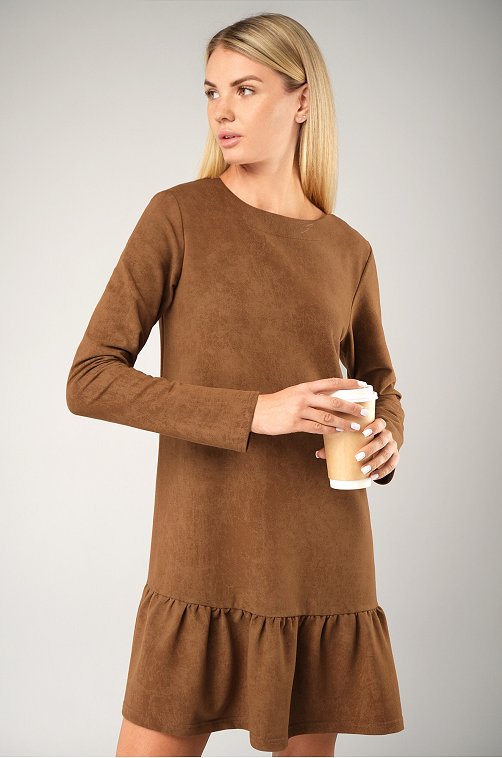 Женское платье - трапеция из футера Happyfox