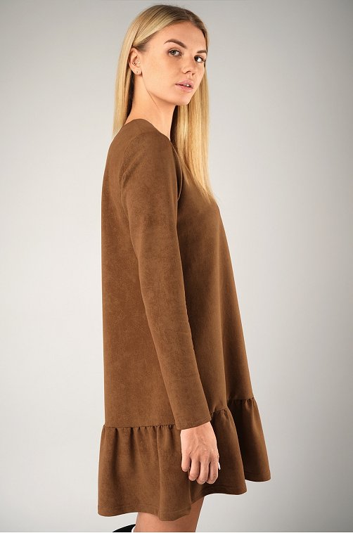 Женское платье - трапеция из футера Happyfox