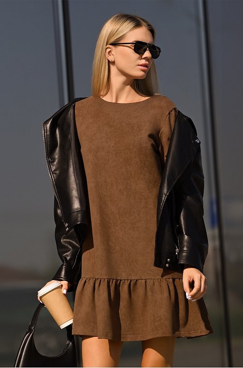 Женское платье - трапеция из футера Happyfox