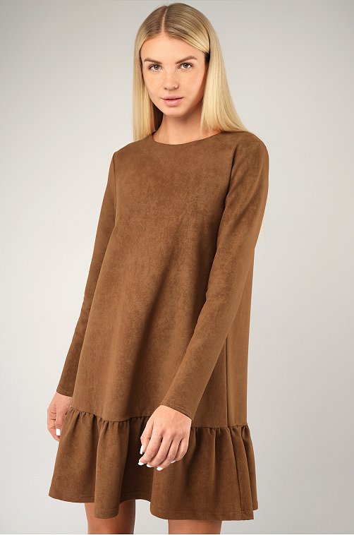 Женское платье - трапеция из футера Happyfox