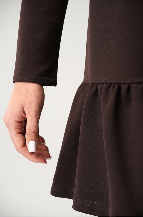 Женское платье - трапеция из футера Happyfox