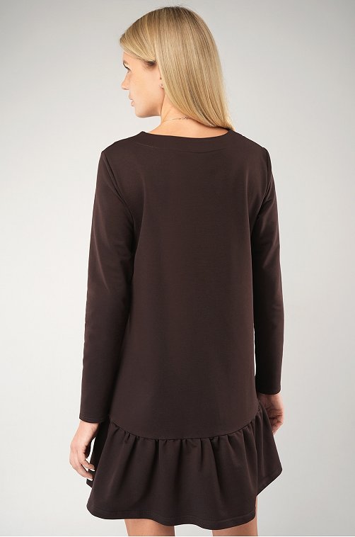Женское платье - трапеция из футера Happyfox