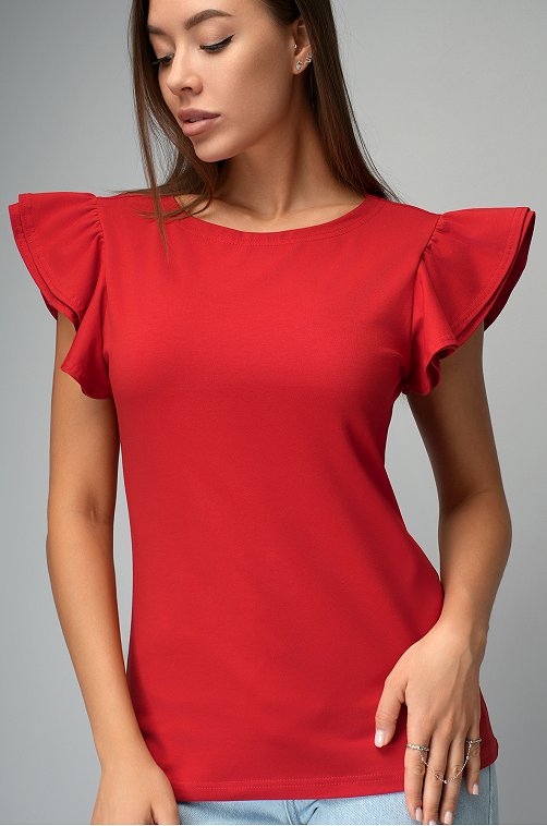 Женская блузка с коротким рукавом Happyfox