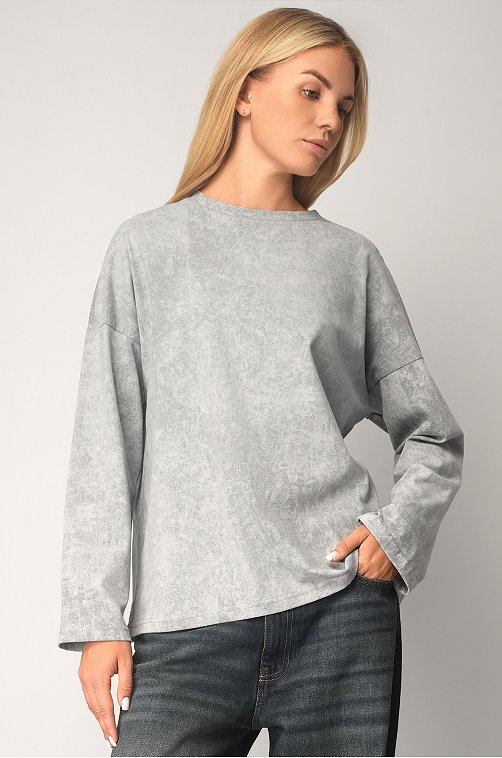 Женский лонгслив оверсайз Happyfox