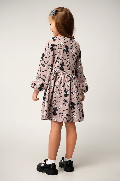 Хлопковое платье для девочки Happyfox