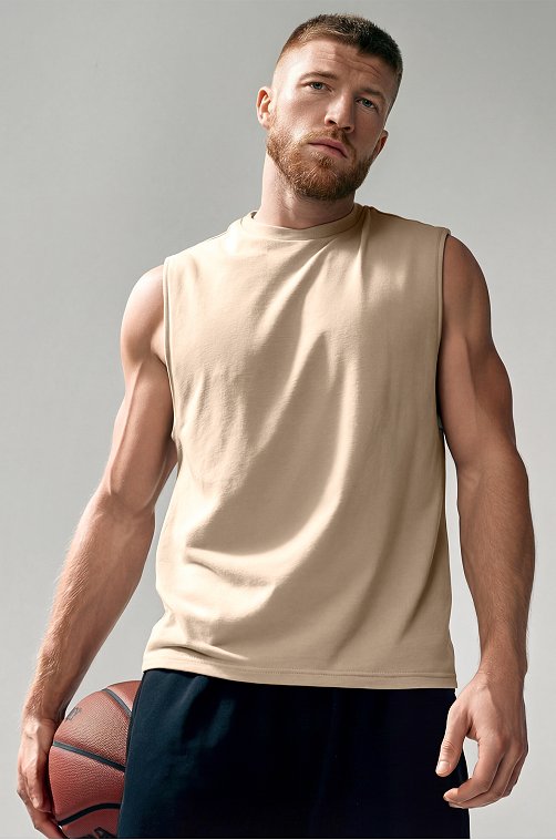 Мужская футболка оверсайз без рукавов Happyfox