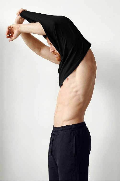 Мужская футболка оверсайз без рукавов Happyfox