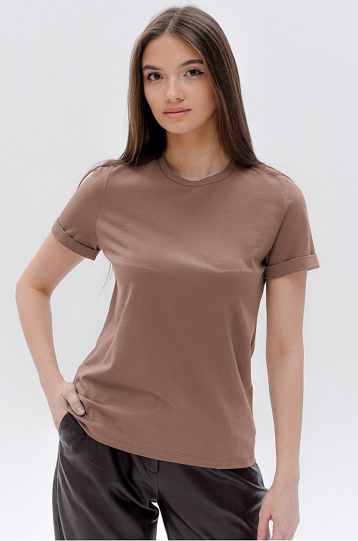 Женская базовая футболка с лайкрой Happy Fox