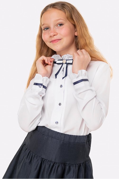 Блузка для девочки из шифона Happy Fox