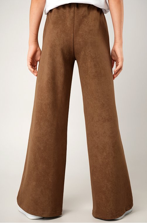 Брюки палаццо из футера для девочки Happyfox