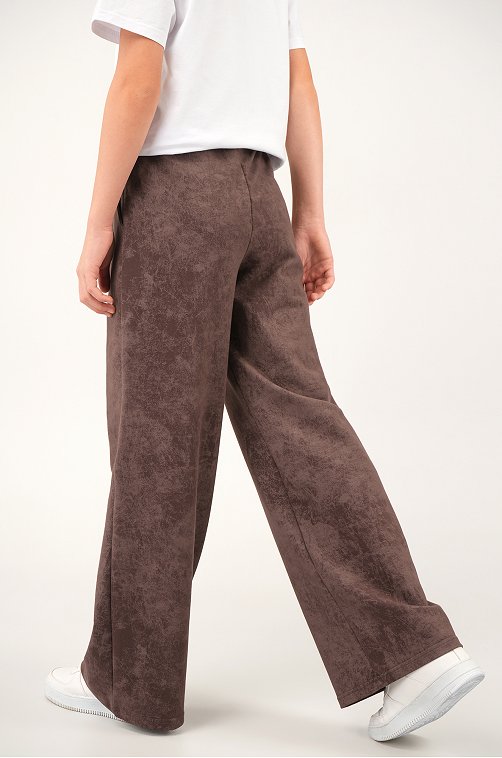Брюки палаццо из футера для девочки Happyfox