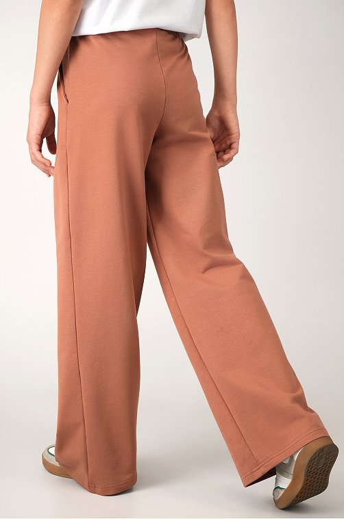 Брюки палаццо из футера для девочки Happyfox