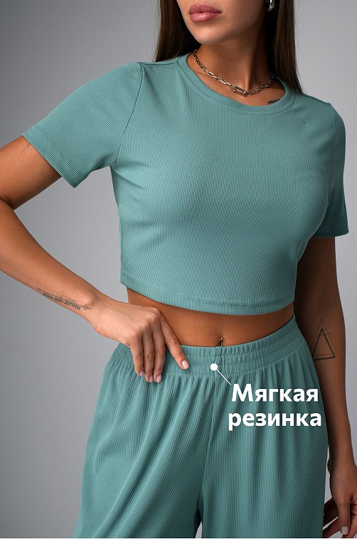 Женский летний костюм в рубчик Happyfox