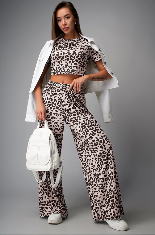 Женский летний костюм в рубчик Happyfox