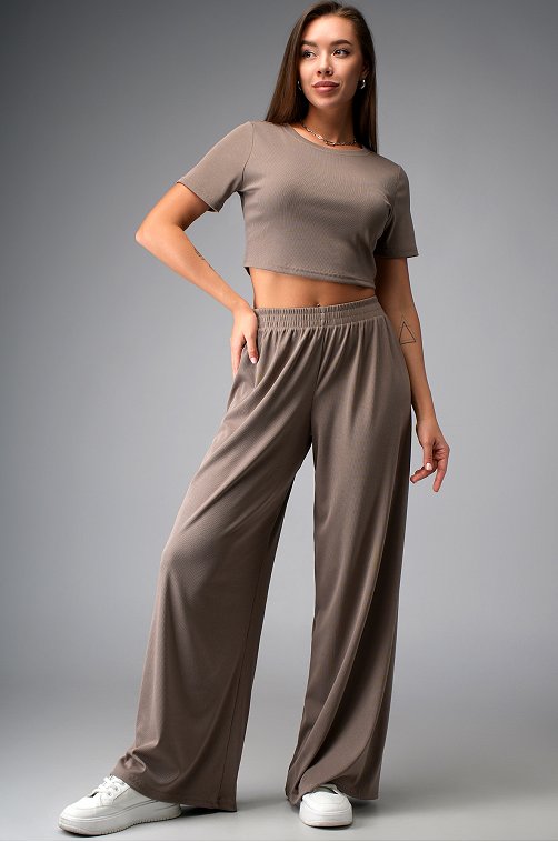 Женский летний костюм в рубчик Happyfox